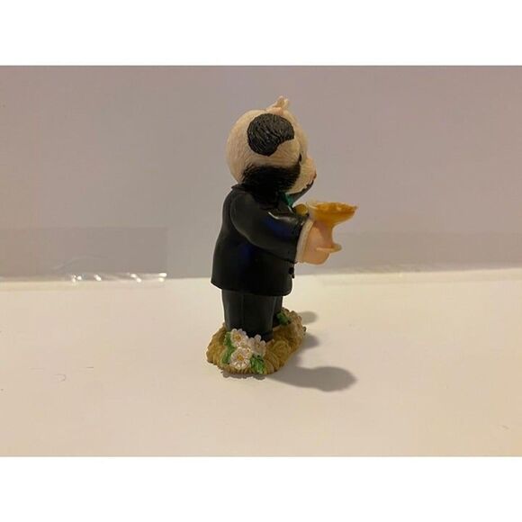 MARYS MOO MOOS VINTAGE RESIN WEDDING FIGURINE TO THE HOOFY COUPLE 2000 - Picture 6 of 7